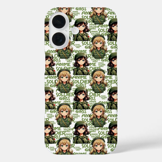 Anime Soldier Girls Pattern Design  Case-Mate iPhone Case (Back)
