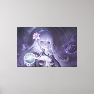 Anime Sorceress Canvas Print