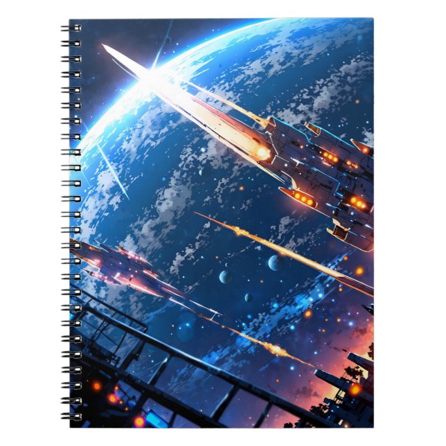 Anime space art notebook (Front)