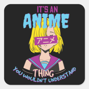 Anime Square Sticker