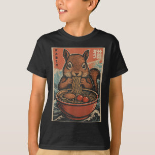 Anime Squirrel Ramen Japanese Kawaii Gifts For Men T-Shirt
