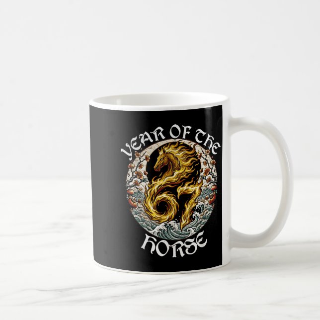 Anime Srit Fire Horse 2026-7 Mythic Zodiac New Yea Coffee Mug (Right)