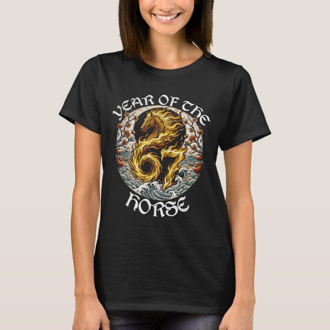 Anime Srit Fire Horse 2026-7 Mythic Zodiac New Yea T-Shirt (Front)