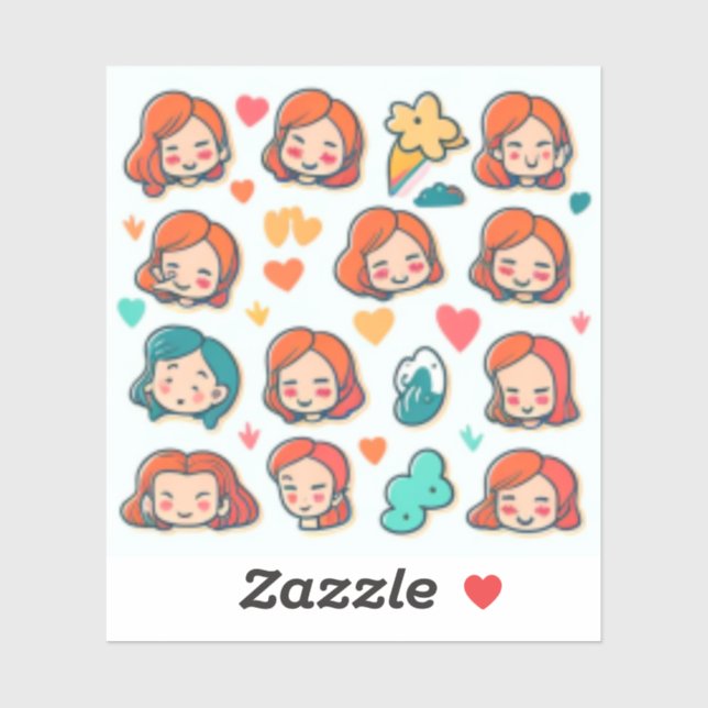 "anime stickers for laptop" "anime stickers for ca (Sheet)