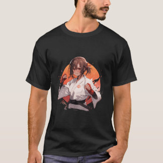 Anime Straight Hair Brazilian Jiu-Jitsu Mial T-Shirt
