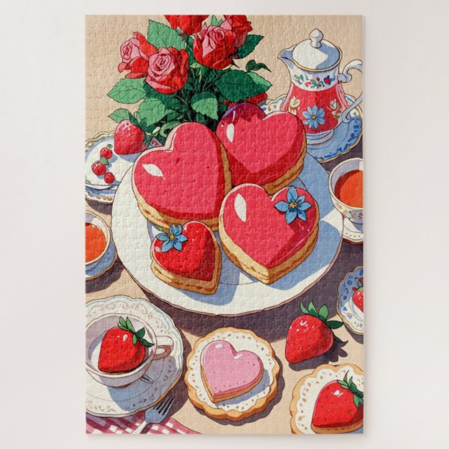 Anime Strawberry Dessert  Jigsaw Puzzle (Vertical)