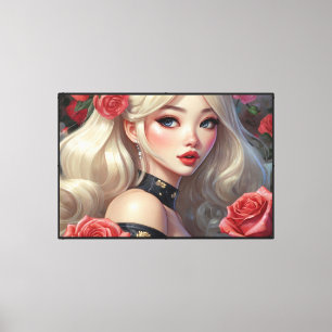 Anime Stretched Canvas Print
