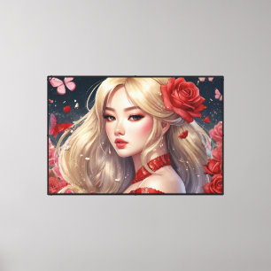 Anime Stretched Canvas Print