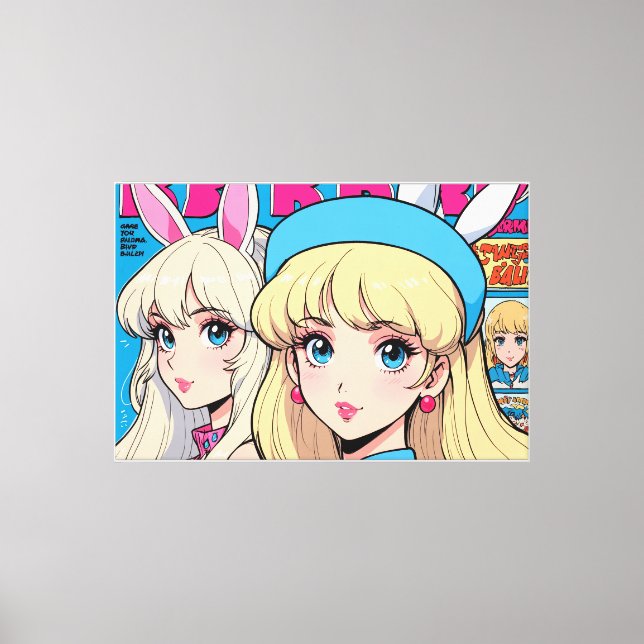 Anime Stretched Canvas Print (Front)