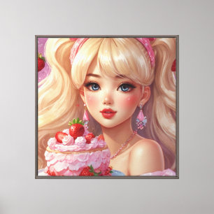 Anime Stretched Canvas Print