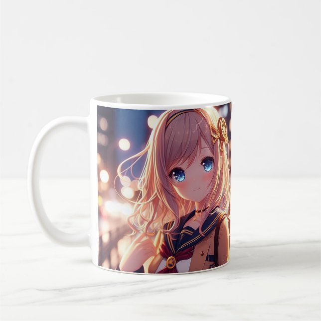 anime student coffee mug (Left)