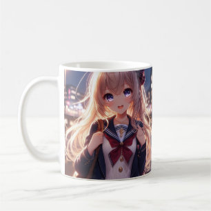 anime student coffee mug
