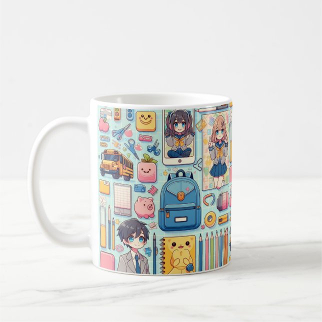 anime student coffee mug (Left)