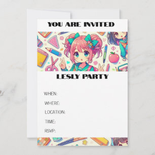 anime student invitation