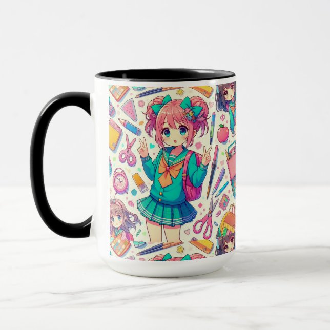 anime student mug (Left)