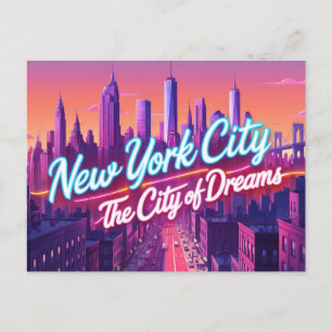 Anime Style New York City, USA Postcard