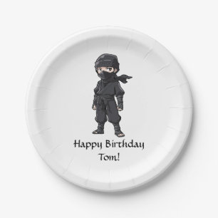 Anime Style Ninja Warrior Boys Birthday Party Paper Plate