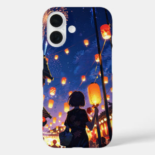 Anime Summer Festival Night iPhone 16 Case