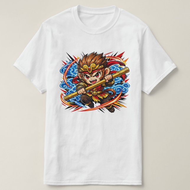 Anime Sun Wukong Monkey King - Journey to the West T-Shirt (Design Front)