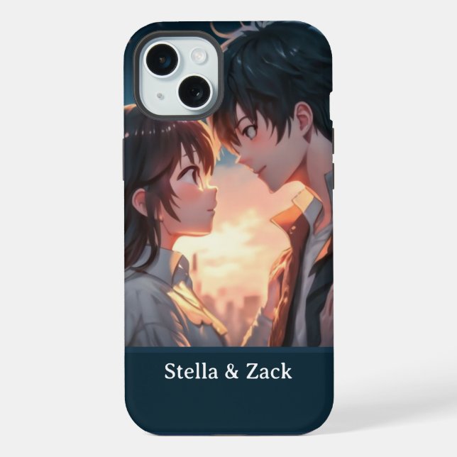 Anime Sunset Couple  iPhone Case (Back)