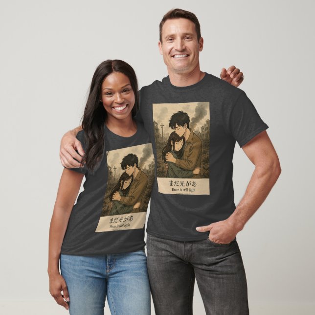 anime t-shirt a drawing  (Unisex)