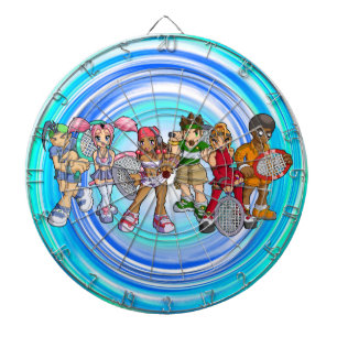 Anime Tennis Characters Dartboard