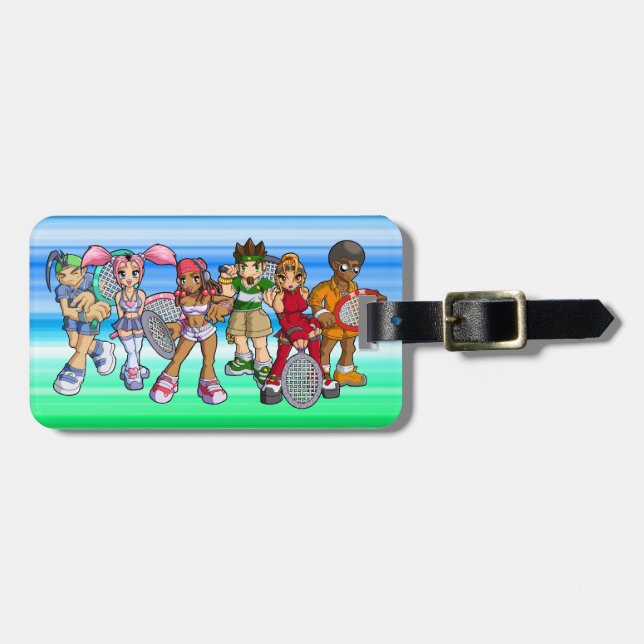 Anime Tennis Characters Luggage Tag (Front Horizontal)