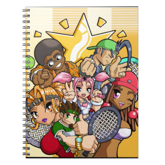 Anime Tennis Characters Notebook