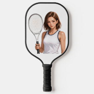 Anime Tennis Girl Pickleball Paddle