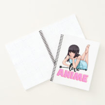 Anime-Themed Spiral Notebook