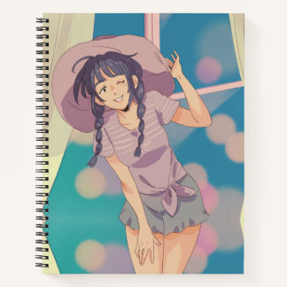 Anime-Themed Spiral Notebook
