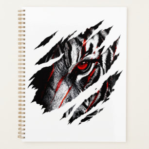 Anime Tiger Eyes Through Scratch Planner