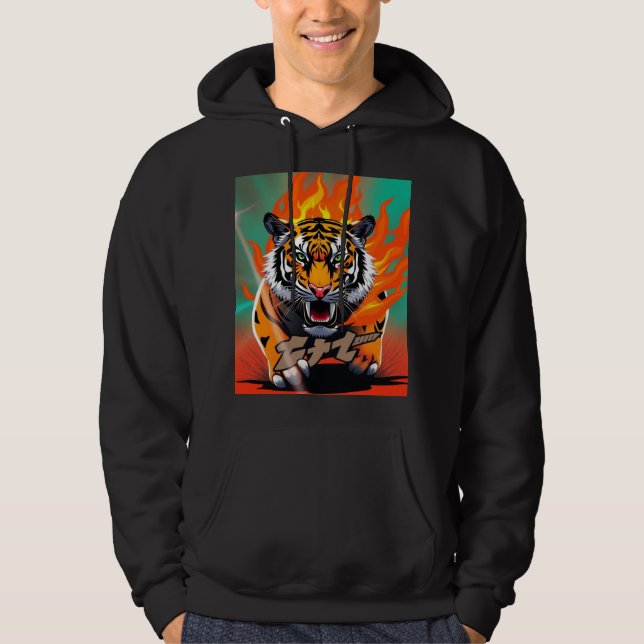 anime tiger hoodie (Front)