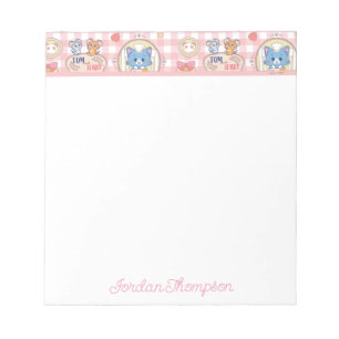 Anime Tom and Jerry Bakery Pattern Notepad