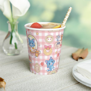 Anime Tom and Jerry Bakery Pattern Paper Cups