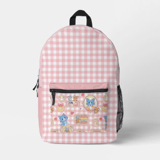 Anime Tom and Jerry Bakery Pattern Printed Backpack