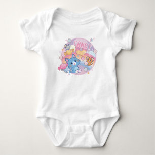 Anime Tom and Jerry Candy Party Baby Bodysuit