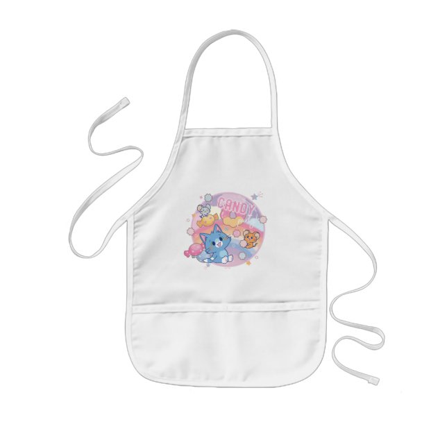 Anime Tom and Jerry Candy Party Kids Apron (Front)