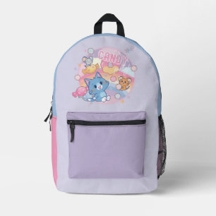 Anime Tom and Jerry Candy Party Printed Backpack