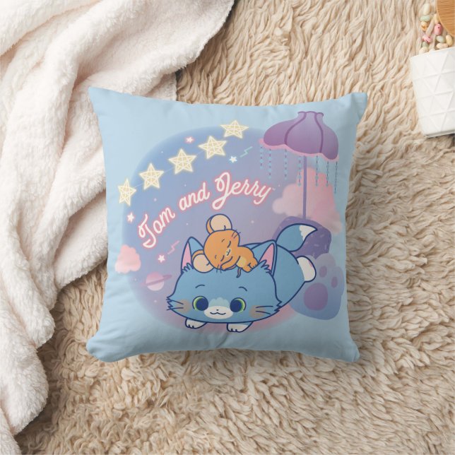 Anime Tom and Jerry Dreamy Nights Cushion (Blanket)