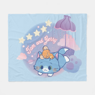 Anime Tom and Jerry Dreamy Nights Fleece Blanket
