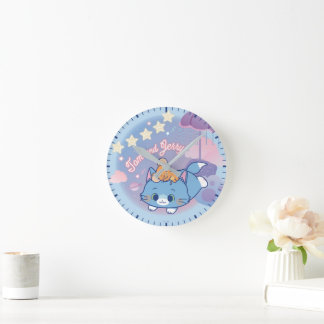 Anime Tom and Jerry Dreamy Nights Round Clock