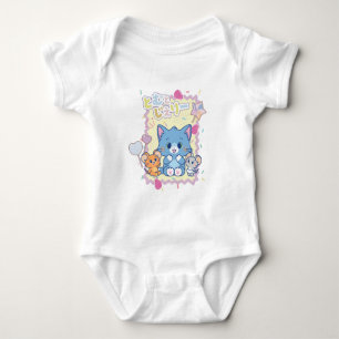 Anime Tom and Jerry Strawberry Fun Baby Bodysuit