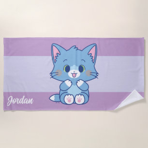 Anime Tom and Jerry - Tom Beach Towel