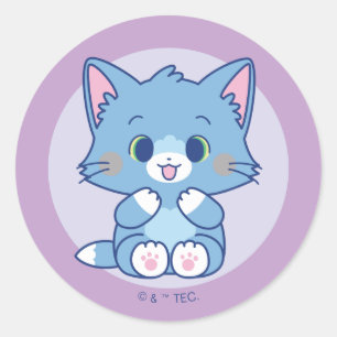 Anime Tom and Jerry - Tom Classic Round Sticker