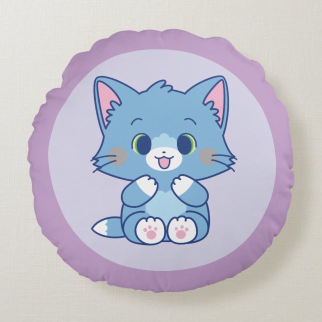 Anime Tom and Jerry - Tom Round Cushion (Front)
