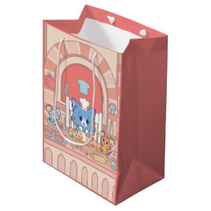 Anime Tom, Jerry, and Tuffy Bakery Medium Gift Bag