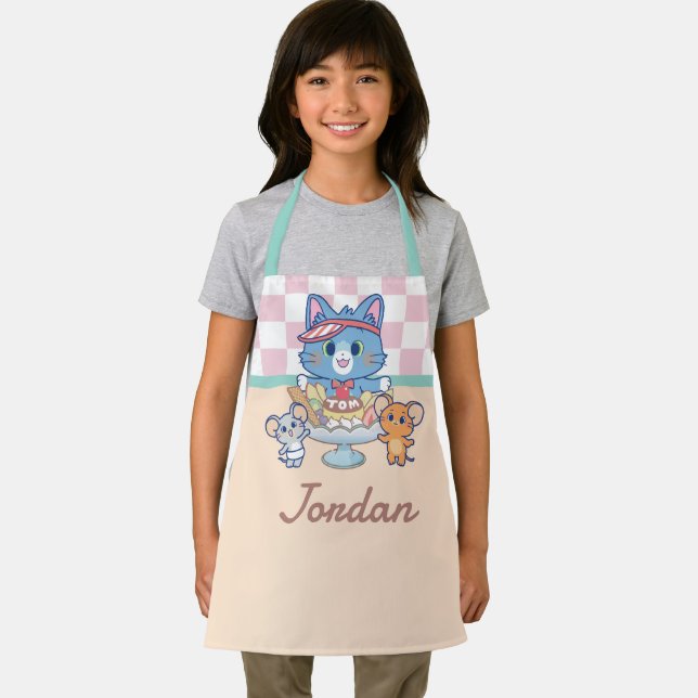 Anime Tom, Jerry, and Tuffy Dessert Parlour Apron (Insitu)
