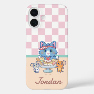 Anime Tom, Jerry, and Tuffy Dessert Parlour iPhone 16 Case