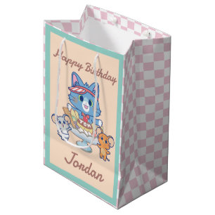 Anime Tom, Jerry, and Tuffy Dessert Parlour Medium Gift Bag